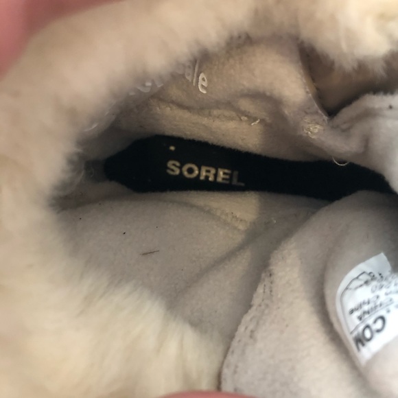 Sorel women’s leather faux fur lined lace up boot size 7 - Picture 9 of 10